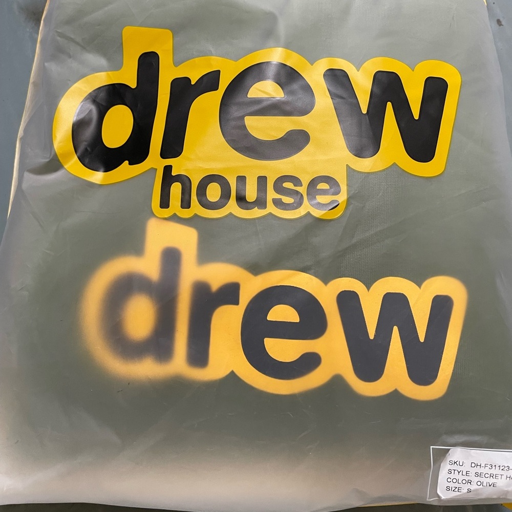 DREW HOUSE SECRET HOODIE OLIVE SIZE SMALL NEW WITH TAGS AND ORIGINAL PACKAGING
